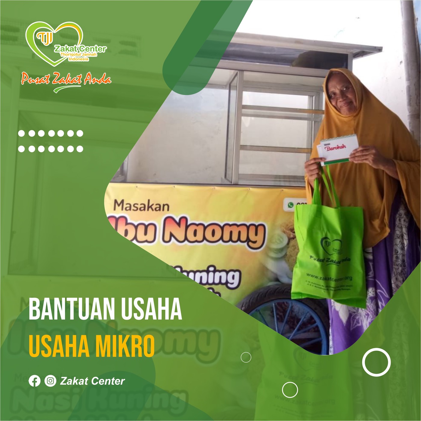 Penerima bantuan usaha pada program Ekonomi Mandiri.